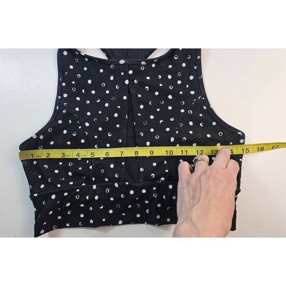 BETSEY JOHNSON POLKA DOT SPORTS BRA M breathable full support coverage active - Picture 7 of 8